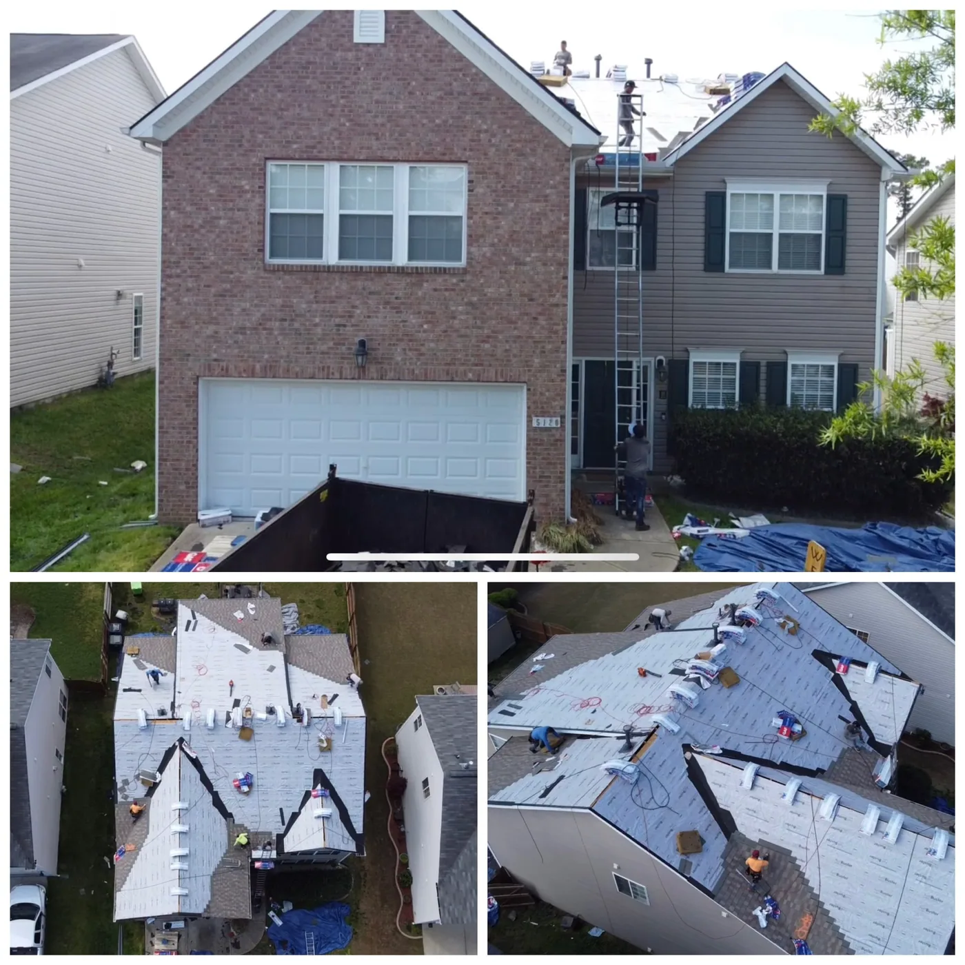 Emergency roof repair by Lamar Homes Roofing