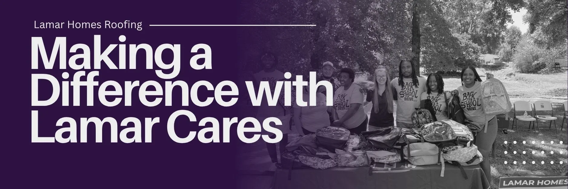 Lamar Cares community banner