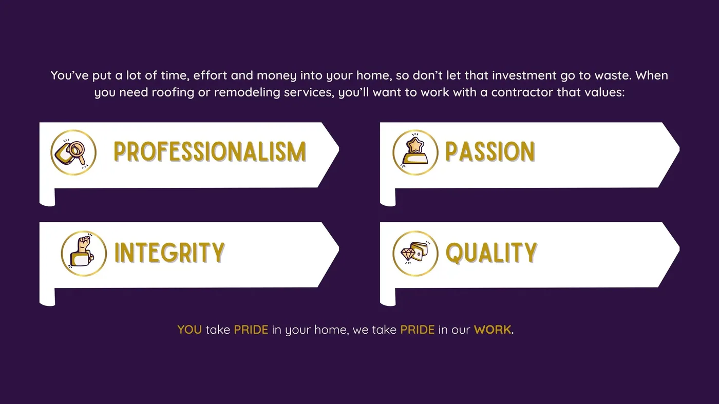 Lamar Homes Roofing core values