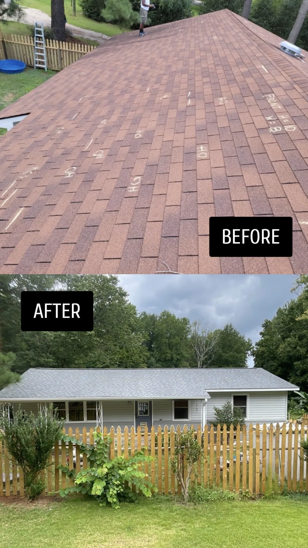 Modern roofing methods used on a Raleigh project