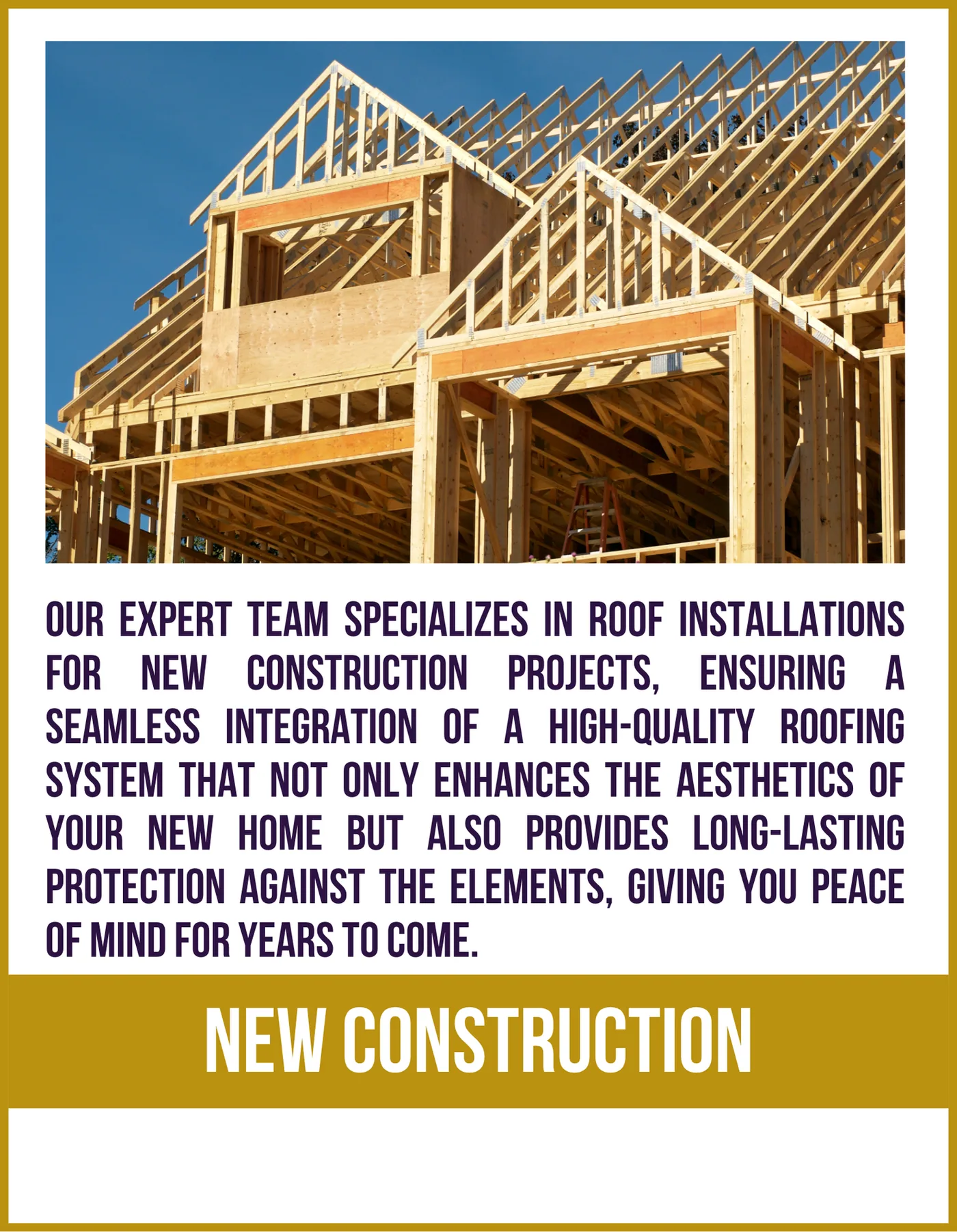 New construction by Lamar Homes Roofing & Construction