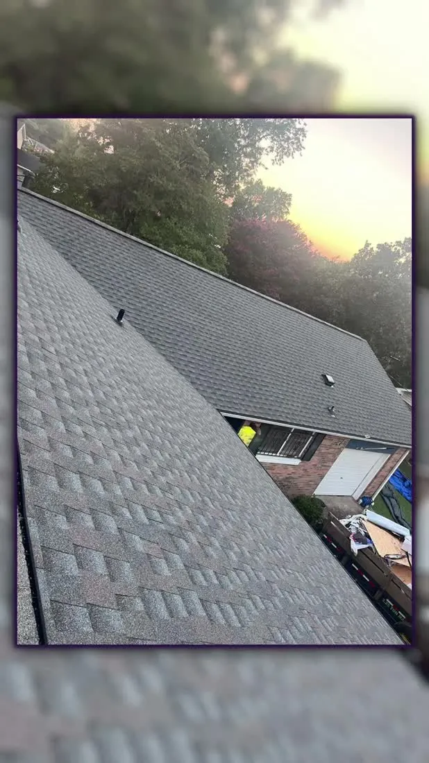 New roof finished, shot at dusk the day the crew left