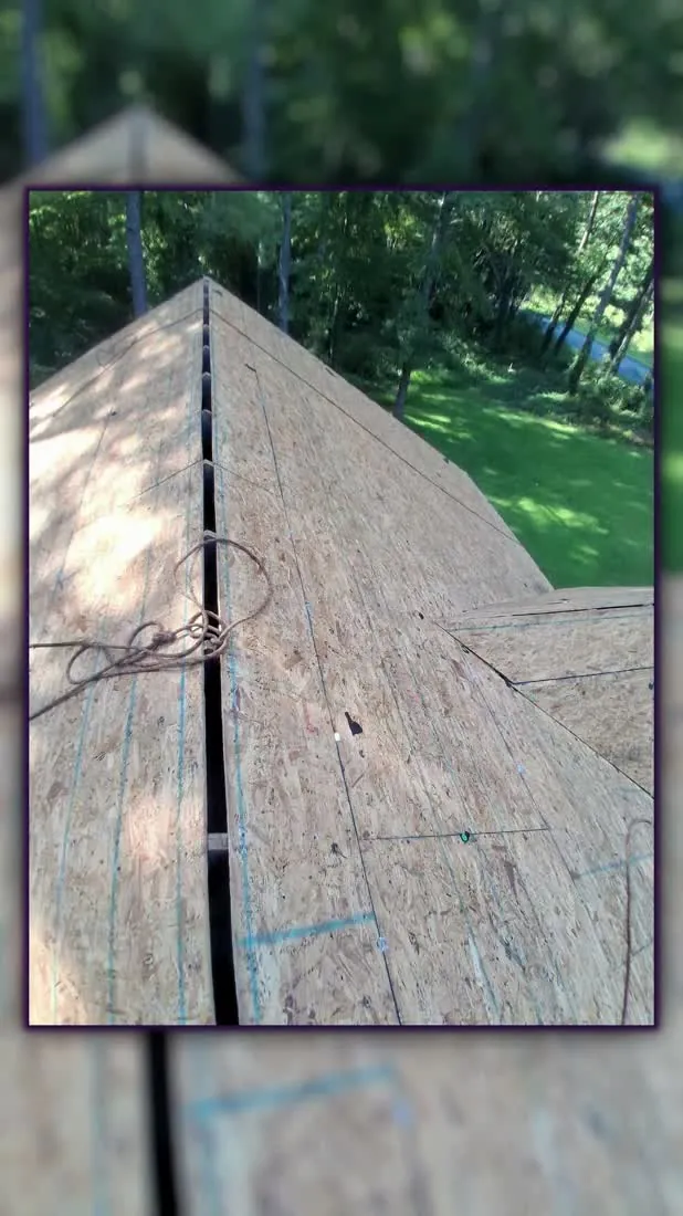 Decking exposed across the main run
