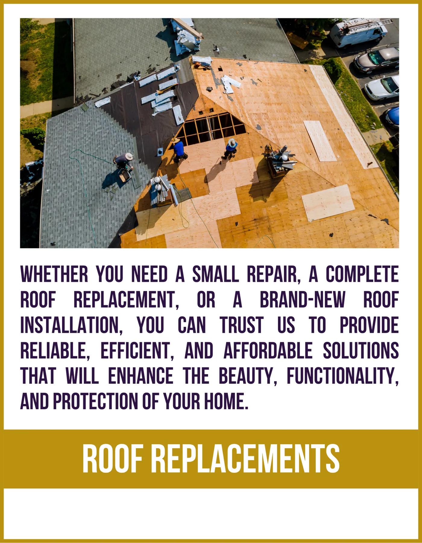 Roof replacement by Lamar Homes Roofing